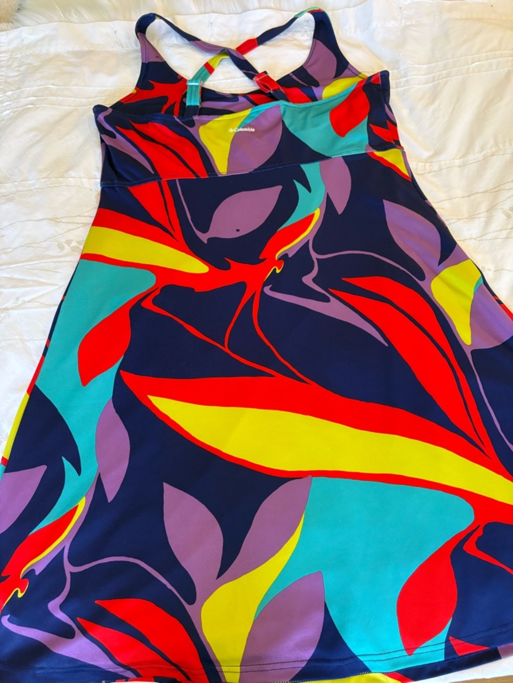 COLUMBIA Multicolor active wear summer dress. Women’s size L - Picture 2 of 7